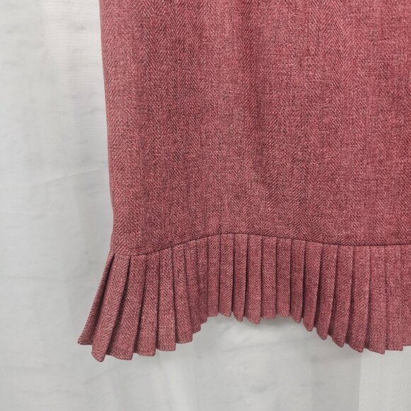 Le Suit Skirt Pink Coquette Twee Retro Pleated 10P - Picture 2 of 8